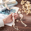 3Pcs 3 Style Irregular Gemstone Hanging Pendant Decoration HJEW-EL0001-09-4