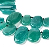 Natural Amazonite Beads Strands G-M408-D02-4