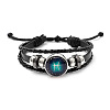 Imitation Leather Triple Layer Multi-strand Bracelets FS-WGC42D3-02-1