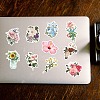 50Pcs Cartoon Flower Paper Sticker Label Set DIY-G066-05-5