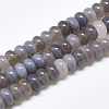 Natural Grey Agate Beads Strands G-T122-02A-1
