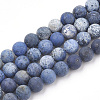 Natural Dumortierite Quartz Beads Strands G-T106-061-4MM-1
