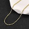 1.5MM Brass Oval Link Chain Necklaces NJEW-M108-17G-1