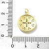 Rack Plating Brass Micro Pave Cubic Zirconia Pendants KK-D359-13G-3