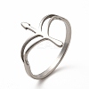Non-Tarnish 201 Stainless Steel Hollow Out Arrow Finger Ring for Women LS-RJEW-K239-07P-3