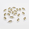 Silver Color Plated Brass Glass Links connectors LS-GLAA-J077-02S-1