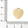 304 Stainless Steel Charms STAS-I325-136H-G-3