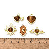 18Pcs 9 Styles Alloy Resin Pendants PALLOY-N185-01G-4