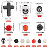 500Pcs 14 Styles DIY Acrylic and Resin Beads Kits Makings DIY-SC0030-56-2
