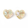 Transparent Faceted Glass Charms RGLA-L026-B13-2