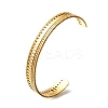 304 Stainless Steel Open Cuff Bangles for Women LS-BJEW-Z083-02G-05-4