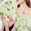 16Pcs 8 Style Eye Theme 304 Stainless Steel Rhinestone Pendants STAS-SZ0002-85MC-6