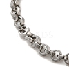304 Stainless Steel Cable Chain Bracelets BJEW-C079-02P-2