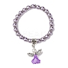 Lovely Wedding Dress Angel Bracelets for Kids BJEW-JB00727-09-1
