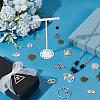 64Pcs 16 Style Tibetan Style Alloy Pendants FIND-PH0008-61-4