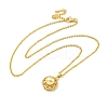 Ion Plating(IP) 304 Stainless Steel Cable Chain Necklaces NJEW-H040-04G-2
