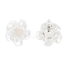 Flower Brass Stud Earring LS-EJEW-L288-006S-3