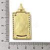 Brass Micro Pave Cubic Zirconia Pendants with Enamel KK-H458-03G-14-3