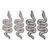 2Pcs 2 Colors Snake Shape Appliques DIY-WR0002-52-1
