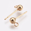 Ion Plating(IP) 304 Stainless Steel Ball Stud Earring Post STAS-H410-10G-2