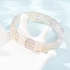 Natural Quartz Crystal Beaded Stretch Bracelets for Unisex G-K303-02O-2
