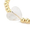 Handmade Lampwork Heart Bracelets BJEW-Q338-01L-2