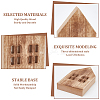 4Pcs 2 Styles Christmas Wood House Display Decorations DJEW-BC0001-28B-3