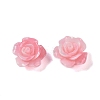 Synthetic Coral 3D Flower Rose Beads CORA-A005-14mm-25-1