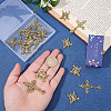 20Pcs 2 Styles Alloy Tibetan Style Pendants & Chandelier Component Links Kits FIND-SC0022-98-3