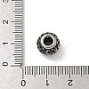 304 Stainless Steel European Beads STAS-H238-09G-AS-3