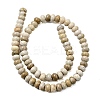 Natural Fossil Coral Beads Strands G-A280-A08-02-3