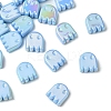 20Pcs UV Plating Acrylic Beads OACR-YW0005-01D-1
