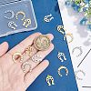 16Pcs 4 Styles 201 Stainless Steel Pendants STAS-UN0033-92-2