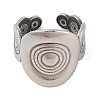 Non-Tarnish 304 Stainless Steel Cuff Rings for Women RJEW-G324-01P-2
