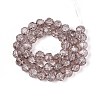 Transparent Crackle Glass Beads Strands GLAA-N053-10mm-03-2
