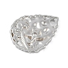 Brass Micro Pave Clear Cubic Zirconia Pendants KK-Z075-13P-2