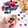 90Pcs 9 Colors Glass European Beads GLAA-PA0001-25-3