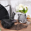 Polyester Organza Ruffled Pleated Lace Fabric Trim OCOR-WH0070-15D-6