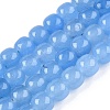 Dyed Natural White Jade Beads Strands G-T138-S11-4