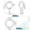   20Pcs 925 Sterling Silver Spring Ring Clasps STER-PH0001-33A-2