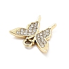 Alloy Rhinestone Pendants FIND-U026-25A-G-2
