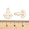 Light Gold Plated Alloy Enamel Charms ENAM-M219-07KCG-04-3