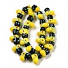 Handmade Lampwork Bumpy Beads Strands LAMP-U001-01B-1-1