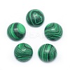 Synthetic Malachite Cabochons G-P393-R49-6MM-1