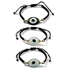 Evil Eye Acrylic Link Bracelets BJEW-U027-01G-2