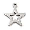 Non-Tarnish 201 Stainless Steel Pendants STAS-A066-14P-1