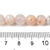 Dyed & Heated Natural Banded Agate Beads Strands G-P539-F01-03-5