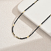 Vintage European-style Faceted Round Glass Beaded Necklaces for Women XV6526-1-4