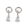 Brass Micro Pave Cubic Zirconia Pendants KK-Z120-05P-04-1