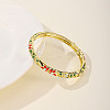 Fashionable Casual Retro Alloy Enamel Hinged Bangles for Women DG9304-3-1